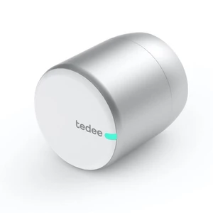 Zámok Tedee Smart (TD-LOCK-WH) strieborný inteligentný zámok • kompatibilný s Apple Homekit • výdrž 14 mesiacov • kompatibilita s Android a iOS • inšt
