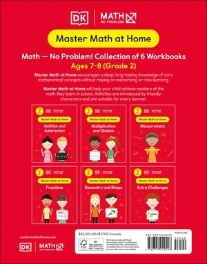 Math â No Problem! Collection of 6 Workbooks, Grade 2 Ages 7-8