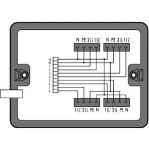 Rozvodný box WAGO 16 A, 400 V, černá, 1 ks