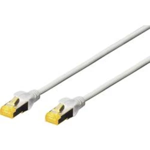 Síťový kabel RJ45 Digitus DK-1644-A-005, CAT 6A, S/FTP, 0.50 m, šedá