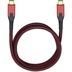 USB 3.0 kabel Oehlbach USB Evolution CC 9430, 50.00 cm, červená/černá