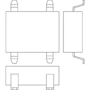 Můstek usměrňovací 1fázový IR DF10S, U(RRM) 1000 V, U(FM) 1 V, I(F), 1 A, D-70