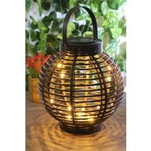 LED solární zahradní svítidlo Polarlite Rattan 250 PL-8220875, IP44, černá, N/A