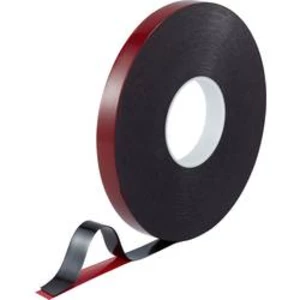 Oboustranná lepicí páska TOOLCRAFT (d x š) 30 m x 20 mm akryl červená/černá, 1 ks