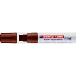 Edding 4090, 4-4090007 křídový popisovač , 4 mm, 15 mm, hnědá