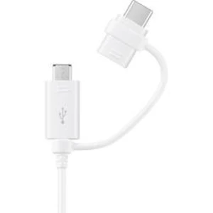 Kabel pro mobilní telefon Samsung EP-DG930DWEGWW-B, [1x USB - 1x microUSB, USB-C™ zástrčka], 1.50 m, bílá