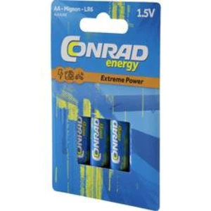 Tužková baterie AA alkalicko-manganová Conrad energy Extreme Power LR06, 1.5 V, 4 ks