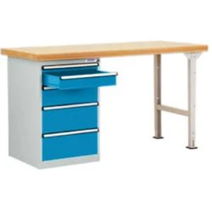Dílenském COMBI model 1 s multiplex deska, Šxhxv = 2000 x 700 x 840 mm Manuflex WC5078.5012 WC5078.5012