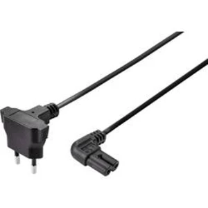 Síťový síťový kabel s napájecí zásuvkou Basetech BT-2336881, 5.00 m, černá