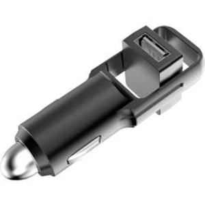 USB nabíječka RealPower 219735, nabíjecí proud 2400 mA, černá