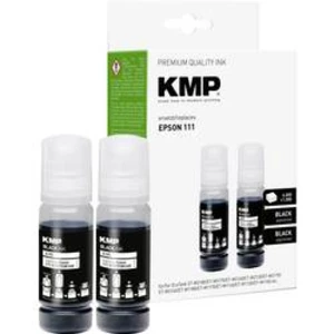 KMP Ink refill náhradní Epson 111, 111 EcoTank, T03M1, C13T03M140 kompatibilní Dual černá E195 1649,0001
