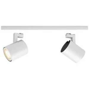 LED stropní reflektory Philips Lighting Hue Hue White Amb. Runner Spot 2 flg. Weiß 2x350lm inkl. Dimmschalter, GU10, 10 W, N/A