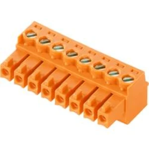 Zásuvkový konektor na kabel Weidmüller BCZ 3.81/08/180 SN OR BX 1940790000, 30.48 mm, pólů 8, rozteč 3.81 mm, 50 ks