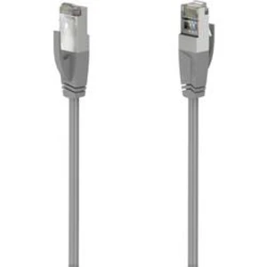 Síťový kabel RJ45 Hama 00200671, CAT 5e, S/UTP, 10 m, šedá