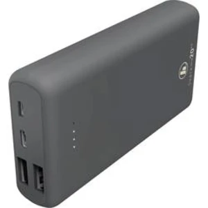 Powerbanka Hama Supreme 20HD, Li-Pol 20000 mAh, tmavě šedá