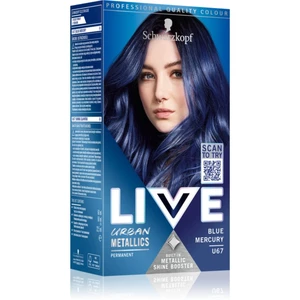 Schwarzkopf LIVE Urban Metallics permanentní barva na vlasy odstín U67 Blue Mercury 1 ks