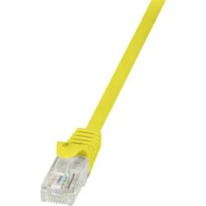 Síťový kabel RJ45 LogiLink CP2027U, CAT 6, U/UTP, 0.50 m, žlutá
