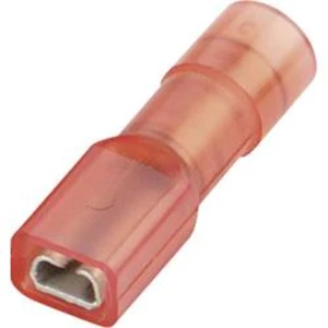 Faston zásuvka Vogt Verbindungstechnik 396008S 2.8 mm x 0.8 mm, 180 °, plná izolace, červená, 1 ks