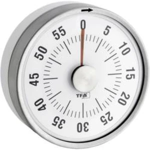 Kuchyňská minutka Puck TFA, 38-1028-02, 79 x 33 mm, bílá