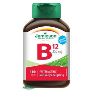 JAMIESON Vitamín B12 metylkobalamín 250mcg 100 tablet