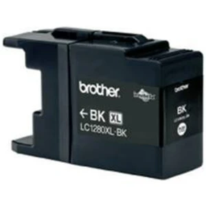 Brother inkoustová kazeta LC-1280XLBK originál černá LC1280XLBK