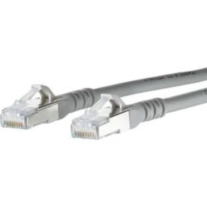 Síťový kabel RJ45 Metz Connect 1308451033-E, CAT 6A, S/FTP, 1.00 m, šedá