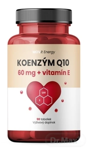 MOVit Koenzym Q10 60 mg + vitamín E 90tbl