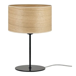 Béžová stolová lampa z prírodnej dyhy Sotto Luce Tsuru S, ⌀ 25 cm