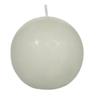 Biela sviečka J-Line Ball