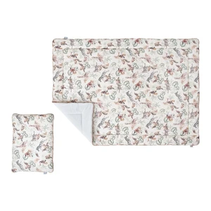 Detský bavlnený set prikrývky s vankúšom Pinio Sawanna, 100 x 135 cm