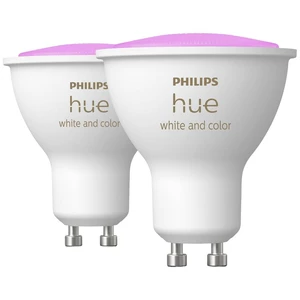Philips Lighting Hue LED žiarovka (sada 2 ks) 871951434008400 En.trieda 2021: G (A - G) Hue White & Col. Amb. GU10 Doppe