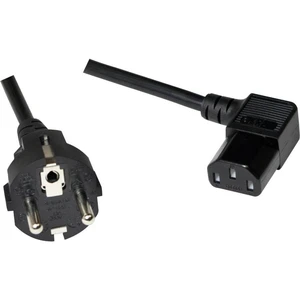 LogiLink IEC prepojovací kábel [1x DE schuko zástrčka - 1x IEC C13 zásuvka 10 A] 5.00 m čierna