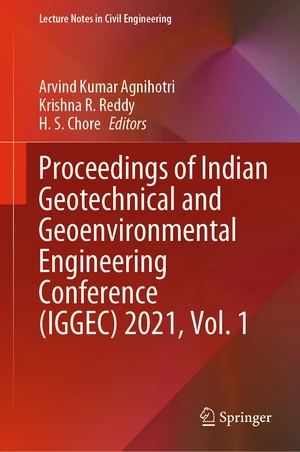 Proceedings of Indian Geotechnical and Geoenvironmental Engineering Conference (IGGEC) 2021, Vol. 1