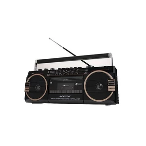 Rádiomagnetofón Ricatech PR1980 Ghettoblaster čierny rádiomagnetofón • kazetová mechanika • FM/AM rádio • výkon reproduktorov 2× 8 W • slot pre SD kar