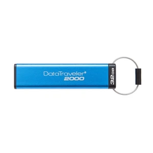 USB kulcs Kingston DataTraveler 2000, 32GB, AES 256-bit titkosított, USB 3.1 - sebesség 120MB/s (DT2000/32GB)