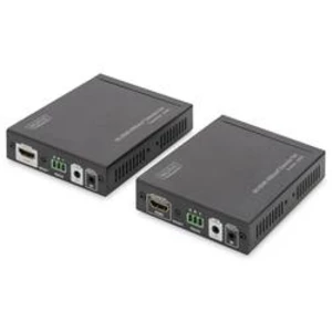 HDMI™, infraport, RS232 extender (prodloužení) přes síťový kabel RJ45, Digitus DS-55504, 100 m, N/A