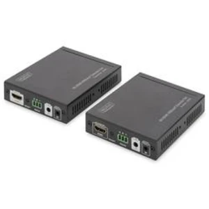 HDMI™, infraport, RS232 extender (prodloužení) přes síťový kabel RJ45, Digitus DS-55504, 100 m, N/A