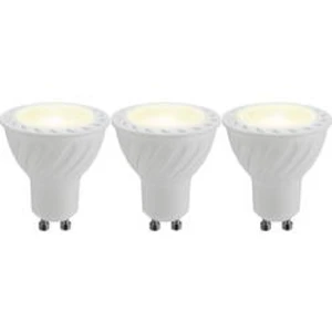 LED žárovka Basetech 230 V, GU10, 5 W = 35 W, teplá bílá, A+ (A++ - E), 3 ks