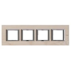 Legrand rám Axolute dřevo HA4802M4HLFR
