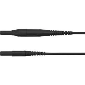 Schützinger MSFK B441 / 1 / 100 / SW měřicí kabel [zástrčka 4 mm - zástrčka 4 mm] černá