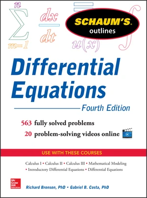 Schaum's Outline of Differential Equations, 4th Edition