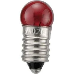 Kulatá žárovka Barthelme, 3,5 V, 0,7 W, 200 mA, E10, červená