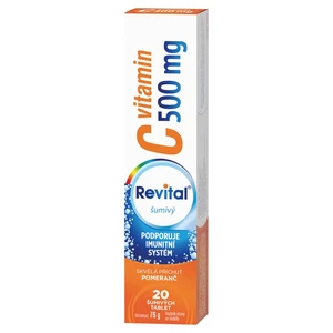 REVITAL Vitamin C 500 mg pomeranč 20 šumivých tablet