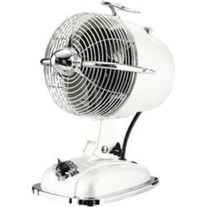 Retro stolní ventilátor CasaFan RetroJet, 24 W, (Ø x v) 18.2 cm x 32 cm, bílá, chrom
