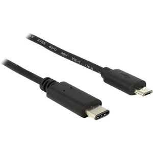 Delock #####USB-Kabel USB 2.0 #####USB-C™ Stecker, #####USB-Micro-B Stecker 1.00 m čierna