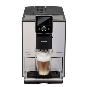 Espresso Nivona CafeRomatica 825 nerez automatický kávovar • tlak čerpadla 15 bar • 3-stupňové nastavenie mlynčeka • 3-stupňové nastavenie teploty a 5
