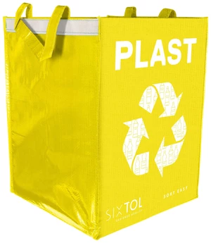 Taška na tříděný odpad SORT EASY PLASTIC, 30x30x40cm, 36l