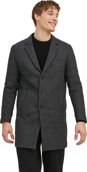 Jack&Jones Pánský kabát JJEMORRISON 12239008 Dark Grey S