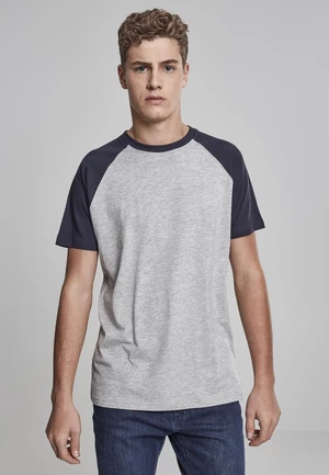 Raglan contrasting T-shirt grey/navy