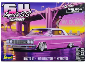 Level 4 Model Kit 1964 Chevrolet Impala SS Lowrider 1/25 Scale Model by Revell